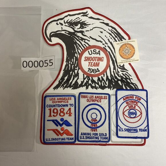 USA Shooting Team VTG Olympics 1984 Los Angeles Patches Complete Sharp Shooter - Picture 9 of 10